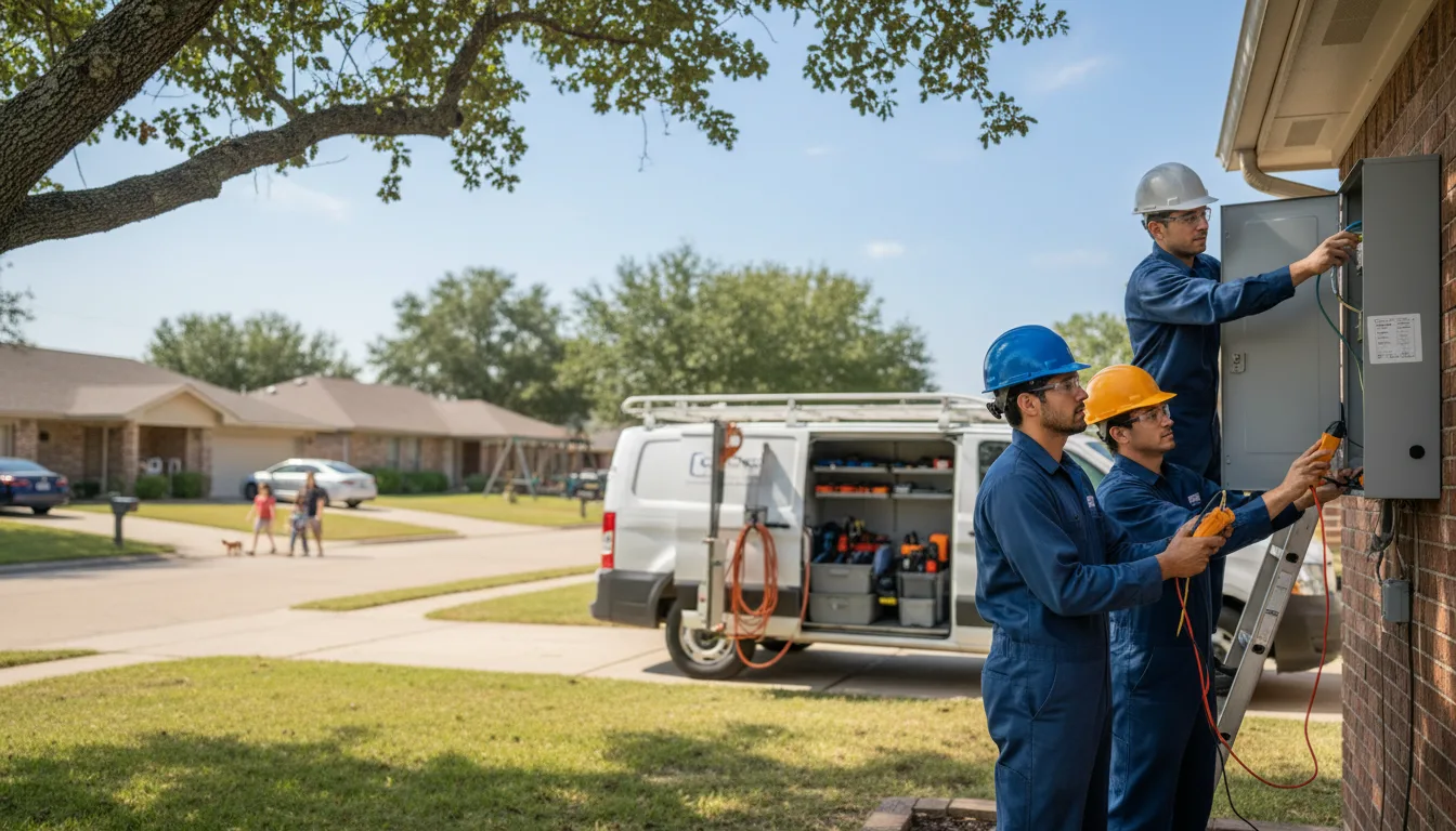 Certified electrician providing emergency electrical services in Dunbar, WI